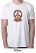Mens Peace Shirt Funky Peace Burnout Tee T-Shirt