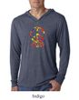 Mens Peace Shirt Funky Peace Lightweight Hoodie Tee