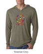 Mens Peace Shirt Funky Peace Lightweight Hoodie Tee