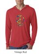 Mens Peace Shirt Funky Peace Lightweight Hoodie Tee