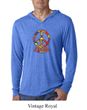 Mens Peace Shirt Funky Peace Lightweight Hoodie Tee