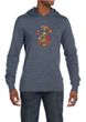 Mens Peace Shirt Funky Peace Lightweight Hoodie Tee T-Shirt