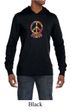 Mens Peace Shirt Funky Peace Lightweight Hoodie Tee T-Shirt