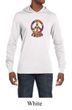 Mens Peace Shirt Funky Peace Lightweight Hoodie Tee T-Shirt
