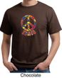 Mens Peace Shirt Funky Peace Organic Tee T-Shirt