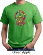 Mens Peace Shirt Funky Peace Organic Tee T-Shirt