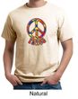 Mens Peace Shirt Funky Peace Organic Tee T-Shirt