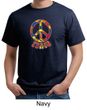 Mens Peace Shirt Funky Peace Organic Tee T-Shirt