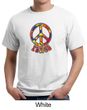 Mens Peace Shirt Funky Peace Organic Tee T-Shirt