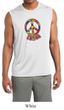 Mens Peace Shirt Funky Peace Sleeveless Moisture Wicking Tee T-Shirt