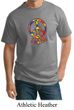Mens Peace Shirt Funky Peace Tall Tee T-Shirt