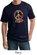 Mens Peace Shirt Funky Peace Tall Tee T-Shirt