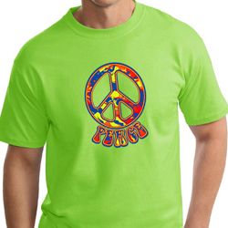 Mens Peace Shirt Funky Peace Tall Tee T-Shirt Mens Peace Shirt Funky Peace Tall Tee T-Shirt