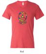 Mens Peace Shirt Funky Peace Tri Blend V-neck Tee T-Shirt