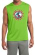 Mens Peace Shirt Give Peace a Chance Sleeveless Moisture Wicking Tee