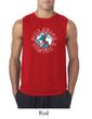 Mens Peace Shirt Give Peace a Chance Sleeveless Tee T-Shirt
