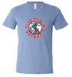 Mens Peace Shirt Give Peace a Chance Tri Blend V-neck Tee T-Shirt