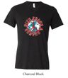 Mens Peace Shirt Give Peace a Chance Tri Blend V-neck Tee T-Shirt