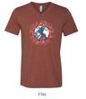 Mens Peace Shirt Give Peace a Chance Tri Blend V-neck Tee T-Shirt