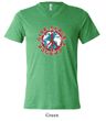 Mens Peace Shirt Give Peace a Chance Tri Blend V-neck Tee T-Shirt