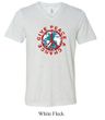 Mens Peace Shirt Give Peace a Chance Tri Blend V-neck Tee T-Shirt