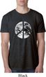 Mens Peace Shirt Peace Earth Burnout Tee T-Shirt