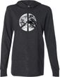 Mens Peace Shirt Peace Earth Lightweight Hoodie Tee