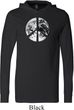 Mens Peace Shirt Peace Earth Lightweight Hoodie Tee