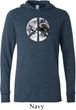 Mens Peace Shirt Peace Earth Lightweight Hoodie Tee
