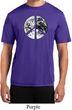 Mens Peace Shirt Peace Earth Moisture Wicking Tee T-Shirt