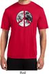 Mens Peace Shirt Peace Earth Moisture Wicking Tee T-Shirt
