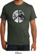 Mens Peace Shirt Peace Earth Organic Tee T-Shirt