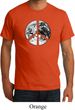 Mens Peace Shirt Peace Earth Organic Tee T-Shirt