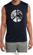 Mens Peace Shirt Peace Earth Sleeveless Moisture Wicking Tee T-Shirt
