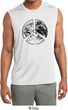 Mens Peace Shirt Peace Earth Sleeveless Moisture Wicking Tee T-Shirt