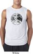 Mens Peace Shirt Peace Earth Sleeveless Tee T-Shirt