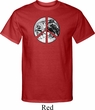 Mens Peace Shirt Peace Earth Tall Tee T-Shirt