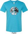Mens Peace Shirt Peace Earth Tri Blend V-neck Tee T-Shirt