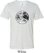 Mens Peace Shirt Peace Earth Tri Blend V-neck Tee T-Shirt