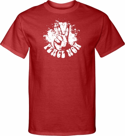 Mens Peace Shirt Peace Now Tall Tee T-Shirt