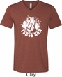 Mens Peace Shirt Peace Now Tri Blend V-neck Tee T-Shirt