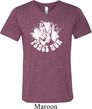 Mens Peace Shirt Peace Now Tri Blend V-neck Tee T-Shirt