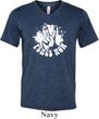 Mens Peace Shirt Peace Now Tri Blend V-neck Tee T-Shirt