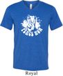 Mens Peace Shirt Peace Now Tri Blend V-neck Tee T-Shirt