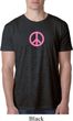 Mens Peace Shirt Pink Peace Burnout Tee T-Shirt