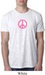 Mens Peace Shirt Pink Peace Burnout Tee T-Shirt