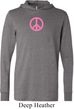 Mens Peace Shirt Pink Peace Lightweight Hoodie Tee