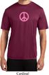 Mens Peace Shirt Pink Peace Moisture Wicking Tee