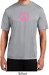 Mens Peace Shirt Pink Peace Moisture Wicking Tee