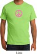 Mens Peace Shirt Pink Peace Organic Tee T-Shirt